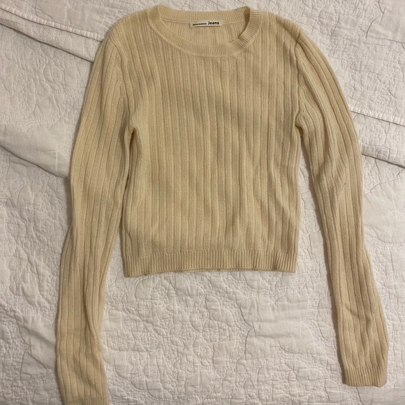 Reformation Sweaters | Reformation Cropped Cashmere Crew Sweater | Poshmark